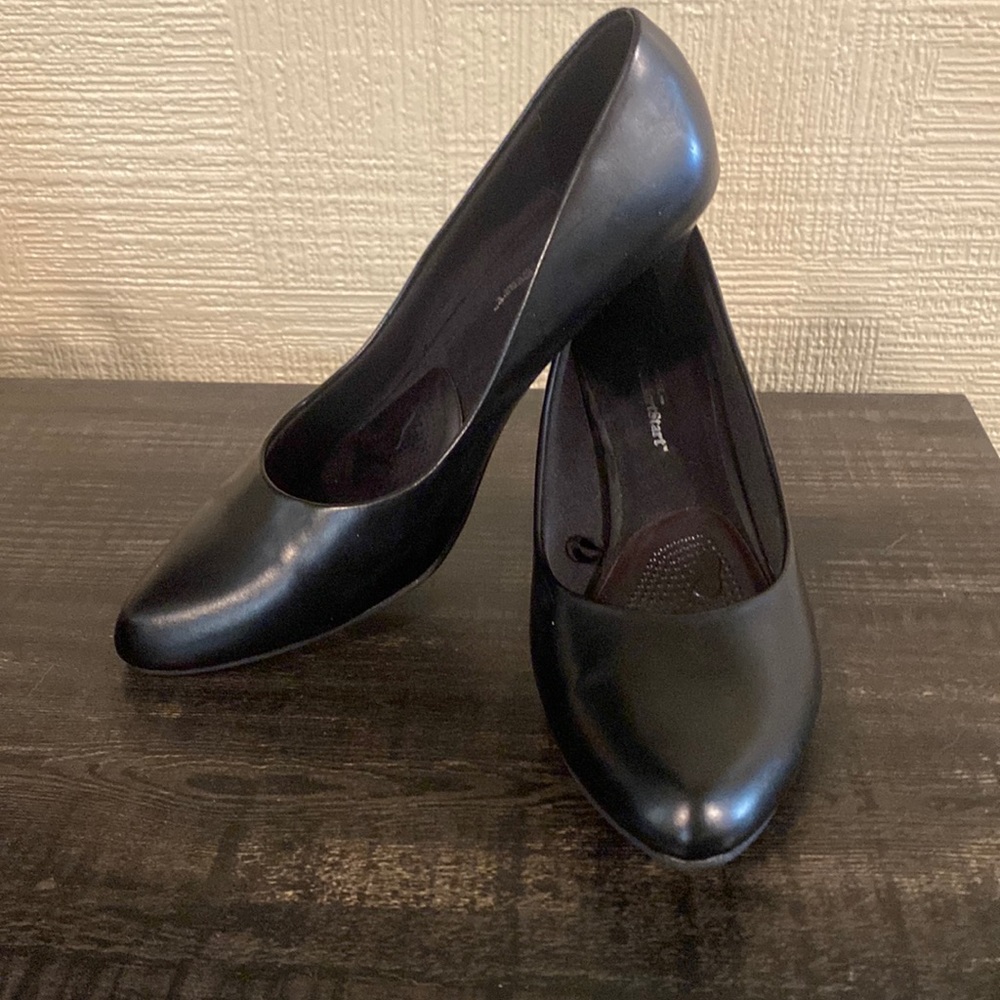 George Comfort Start Black Heels